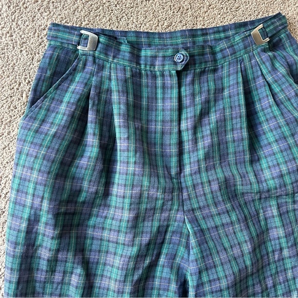 VTG Counterparts Plaid Pants - Green and Purple - Picture 4 of 9